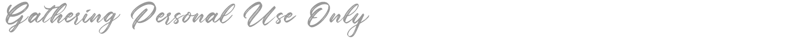 Gathering font preview